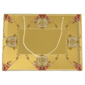 50e of 1e bruiloft Jubileum Gift Bag Groot Cadeauzakje (Voorkant)