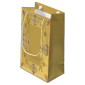 50e of 1e bruiloft Jubileum Gift Bag Klein Cadeauzakje (Achterkant Gekanteld)