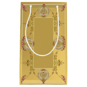 50e of 1e bruiloft Jubileum Gift Bag Klein Cadeauzakje