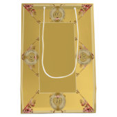 50e of 1e bruiloft Jubileum Gift Bag Medium Cadeauzakje (Achterkant)