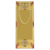 50e of 1e bruiloft Jubileum Gift Bag Wijn Cadeautas (Achterkant)