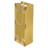 50e of 1e bruiloft Jubileum Gift Bag Wijn Cadeautas (Voorkant Gekanteld)