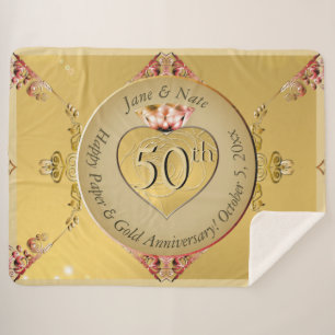 50e of 1e Gouden Jubileum Sherpa Blanket Deken