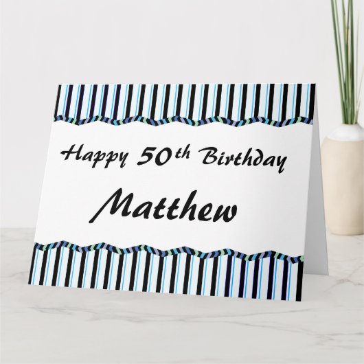 50e of elke leeftijd verjaardag-BIG Kaart (Voorkant)