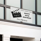50e of elke leeftijd Verjaardag Film Theme Party Spandoek (Buitenkant Gebouw)