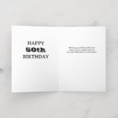 50e of enige leeftijd 24 Foto Collage Gold Folie Wenskaart (Binnenlaag)