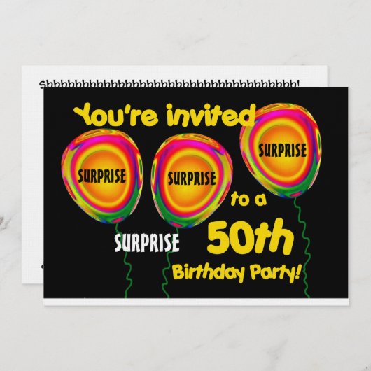 50e OPLEIDING Sjabloon voor uitnodiging op feestda (Voorkant / Achterkant)