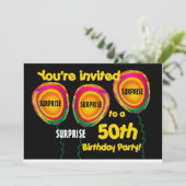 50e OPLEIDING Sjabloon voor uitnodiging op feestda (Staand voorkant)