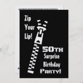 50e OPLEIDING Sjabloon voor uitnodiging op feestda (Voorkant / Achterkant)