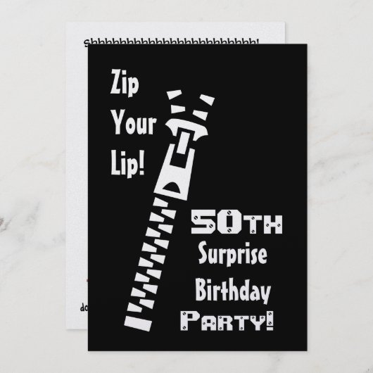 50e OPLEIDING Sjabloon voor uitnodiging op feestda (Voorkant / Achterkant)