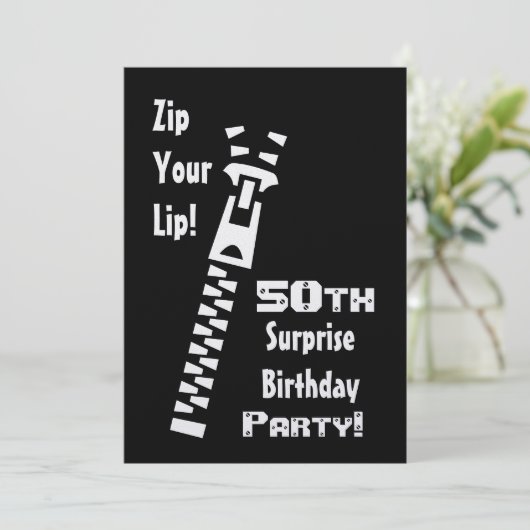 50e OPLEIDING Sjabloon voor uitnodiging op feestda (Staand voorkant)