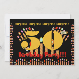 50e OPLEIDING Sjabloon voor uitnodiging op feestda