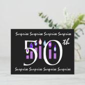 50e OPLEIDING Sjabloon voor uitnodiging op feestda (Staand voorkant)