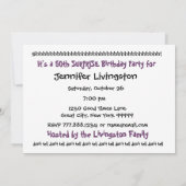 50e OPLEIDING Sjabloon voor uitnodiging op feestda (Achterkant)