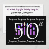 50e OPLEIDING Sjabloon voor uitnodiging op feestda (Voorkant / Achterkant)