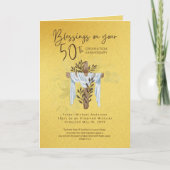 50e ORDINATIE JUBILEUM eerste predikant minister Kaart (Voorkant)