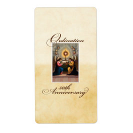 50e Ordination Jubileum Angels at Altar Etiket