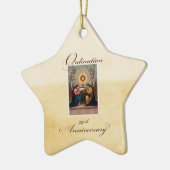 50e Ordination Jubileum Angels at Altar Keramisch Ornament (Links)