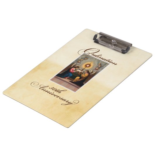 50e Ordination Jubileum Angels at Altar Klembord (Gekanteld)