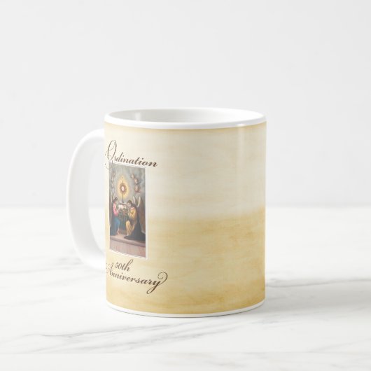 50e Ordination Jubileum Angels at Altar Koffiemok (Voorkant links)