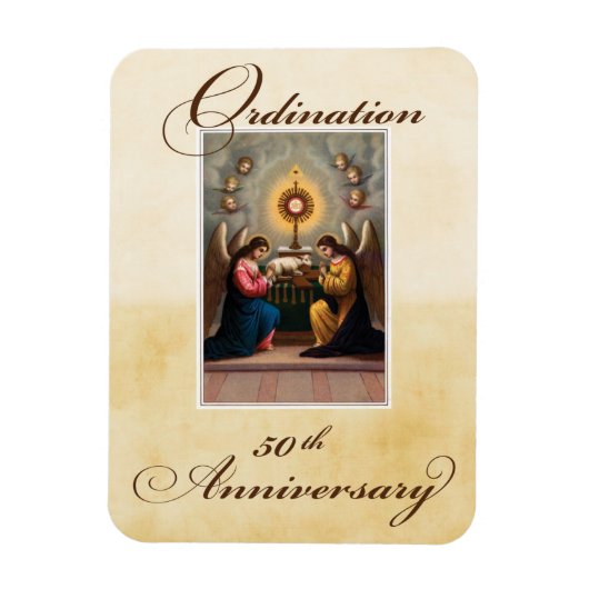50e Ordination Jubileum Angels at Altar Magneet (Verticaal)