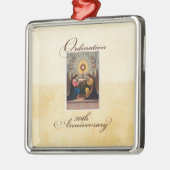 50e Ordination Jubileum Angels at Altar Metalen Ornament (Links)