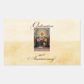 50e Ordination Jubileum Angels at Altar Rechthoekige Sticker (Voorkant)