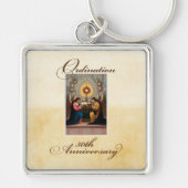 50e Ordination Jubileum Angels at Altar Sleutelhanger (Voorkant)