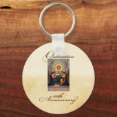 50e Ordination Jubileum Angels at Altar Sleutelhanger (Voorkant)