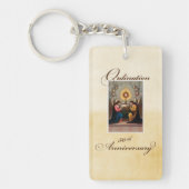 50e Ordination Jubileum Angels at Altar Sleutelhanger (Voorkant)