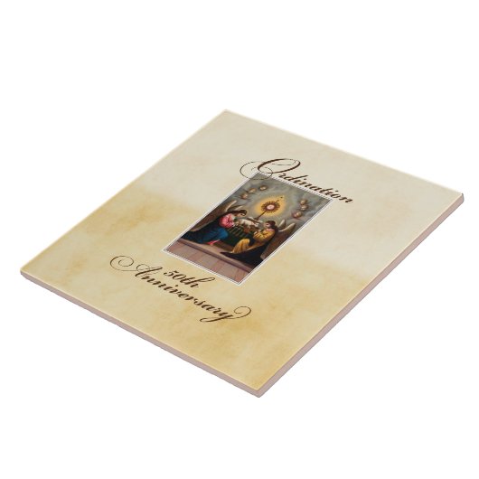 50e Ordination Jubileum Angels at Altar Tegeltje (Zijkant)