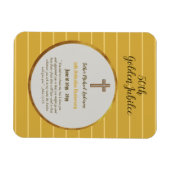 50e Ordination Jubileum Priest Golden Jubilee Magneet (Horizontaal)