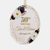 50e Ornament van het Jubileum van de Golden Weddin (Rechts)