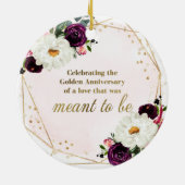 50e Ornament van het Jubileum van de Golden Weddin (Achterkant)