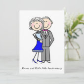 50e partij bij het Jubileum Kaart (Staand voorkant)