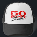 50e pet van de geboorte | Vijftig Rocks!<br><div class="desc">50e pet van de geboorte | Vijftig Rocks!  nummer. Cute bday gift idee voor moeder,  vader,  oom,  opa,  enz.</div>