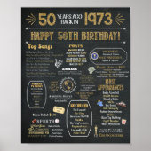 50e Poster van de 'Birthday Flashback' (Voorkant)