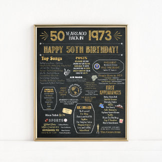 50e Poster van de 'Birthday Flashback'