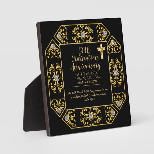 50e PRIEST Ordination Jubileum Personalized Fotoplaat (Voorkant)