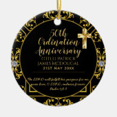 50e PRIEST Ordination Jubileum Personalized Keramisch Ornament (Voorkant)