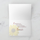 50e Religieuze Dag, Gerbera Daises Flowers Kaart (Binnen)