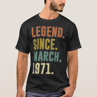 50e Retro Birthday  Legend sinds 1971 Pull T-shirt