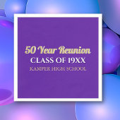 50e reünie plezier! aangepaste reünie servet