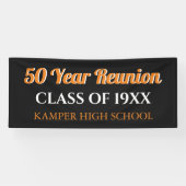 50e Reunion Fun! CUSTOM Reunion banner (Horizontaal)