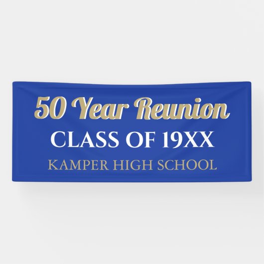 50e Reunion Fun! CUSTOM Reunion banner (Horizontaal)