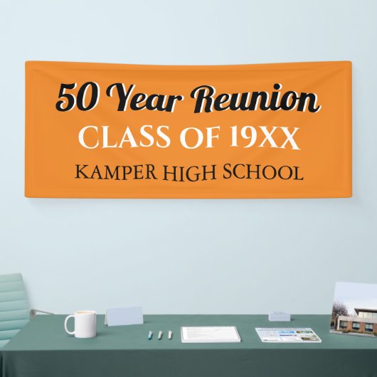 50e Reunion Fun! CUSTOM Reunion banner (Beurs)
