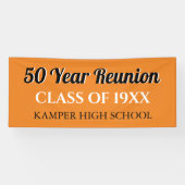 50e Reunion Fun! CUSTOM Reunion banner (Horizontaal)