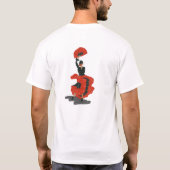50e Rode Flamenco Danser Fan Verjaardagsfeest T-shirt (Achterkant)