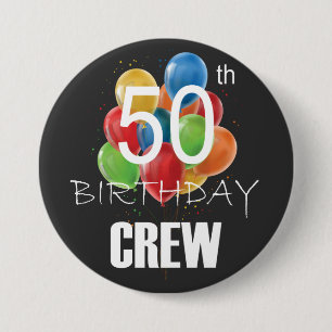 50e ronde van de 50-partijengroep van bemanningsle ronde button 7,6 cm