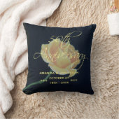 50e Roos van het Jubileum van de Golden Wedding Kussen (Deken)